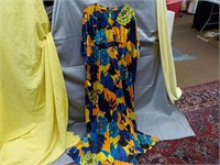Silky Floor Length Dress, Med-Lge