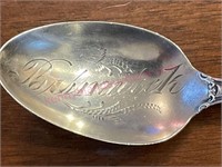 Old "Bismarck North Dakota" Sterling Spoon