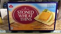 $7 stone wheat thins box open