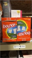 $14 bounce dryer sheets, package opened