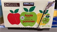 Kirkland signature organic apple snack box open