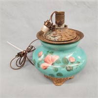 Hand Painted Electrified Oil Lamp- Needs-
