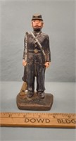 Cast Iron Civil War Solider Statue/Bookend- 7"