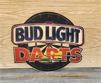 1993 Bud Light Darts Tin Sign- 2 ft 7 x 2 ft 7