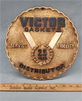Victor Gaskets Distributor 25 Year Sign- 11.5