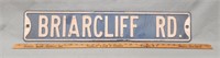 Embossed Briarcliff Rd Sign- 2 fr 8 x 6 inches