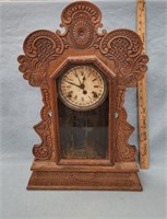 Antique Gingerbread Calendar Clock Ingraham