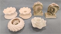 (6) Candle Stick Holders- Including Stangl and