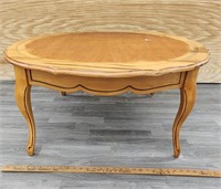 Solid Wood Round Coffee Table- 3 ft x 1 ft 4