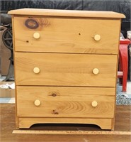 3 Drawer Small Wooden Dresser- 2 ft x 1 ft 3 x 2