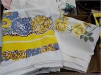 2 Yellow Flower Table Cloths