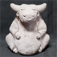 Designer Stone Meditating Bull 5.5"