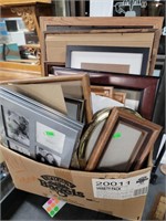 Large Box Of Picture Frames Various Sizes