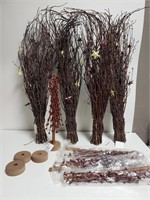 (4)Crafting or Decor 24" Bundles of Birch Sticks