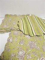 C&F Sania Cotton Quilted Reversible Table Linens