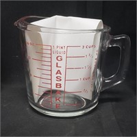 Vtg Glasbake 2-Cup Glass Measuring Cup