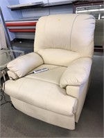 Electric Heated Massage Recliner - Cream Color -