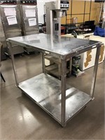Large Stainless Rolling NSF Kitchen Cart -