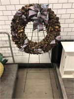 Wreath Decoration on metal stand