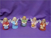 5 Goebel Angel Figure/Ornaments 2 1/2x 1 3/4x 3"