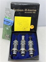 Vintage Lyman Reloading Die Set - 45 Colt