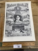 Vintage Litho Annie Oakley Buffalo Bill’s Wild