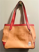 Genuine Leather Coach Tote Purse & Clutch Wallet