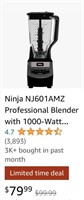 Ninja Blender (Open Box, Untested)