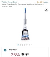Carpet Cleaner (Open Box, Untested)