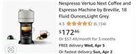 Nespresso (Open Box, Untested)