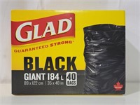 BRAND NEW GLAD GIANT 184L BAGS