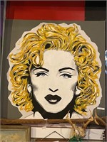 Vintage Large  Madonna Painting