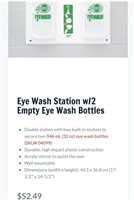 Eye Wash Station w/2 Empty Eye Wash