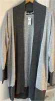 Funsport Sz L Cashmere Blend Long Open