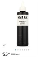 Dynamic Black Ink Bottle for tattooing, 8 oz -