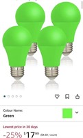LED Green Color Light Bulb - 9W(60W Equivalent)
