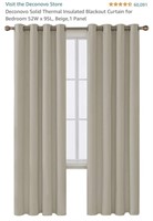 Solid Thermal Insulated Blackout Curtain for