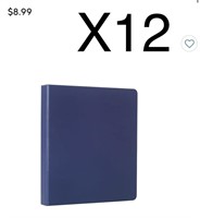 X12 staples blue d ring 1 1/2in binders -