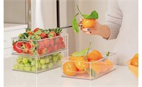 4 pack of Plastic Pantry Organization and Storage