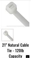 X50 21" Natural Cable Tie - 120lb Capacity