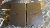 X2 “Tweed” lined notebooks with pen