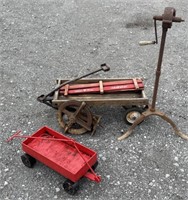 (BP) Wood & Metal Carts, pulley, & More.