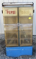(BN) Vtg. Pepsi Cola Vending Machine. Appr 32in x