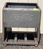 (BN) Coca Cola Metal Cooler Frame. 
Appr 25in x