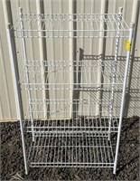 (AN) Metal 4 Tier Storage Rack. 
Appr 25in x