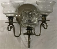 VINTAGE WALL TRIPLE CANDLE HOLDER