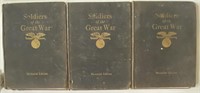 1920 3 VOLUMES SOLDIERS OF THE GREAT WAR BOOKS