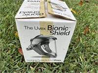 THE UVEX BIONIC FACE SHIELD WITH CLEAR VISOR