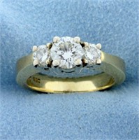 Three Stone 1 1/4ct TW Diamond Engagement or Anniv