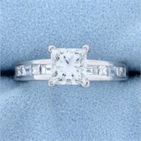 1.75ct TW Princess Cut Diamond Engagement Ring in